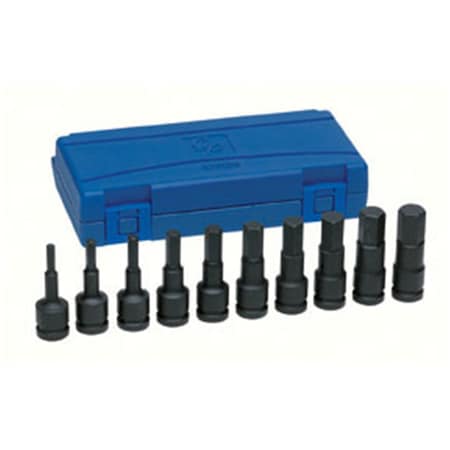 Light House Beauty 1498MH 0.5 in. Drive 10 Piece Metric Hex Driver Set LI3593750